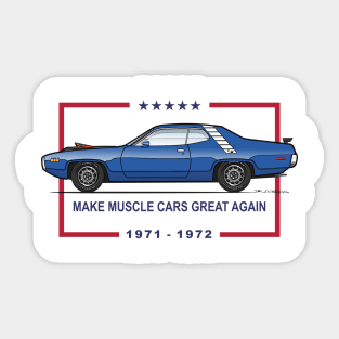 muscle cars great again Sticker